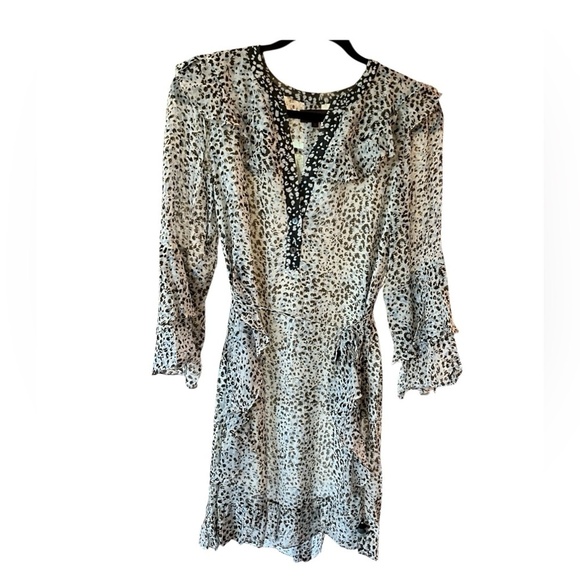 Hale Bob Animal Print Silk and Viscose Dress - Picture 1 of 5
